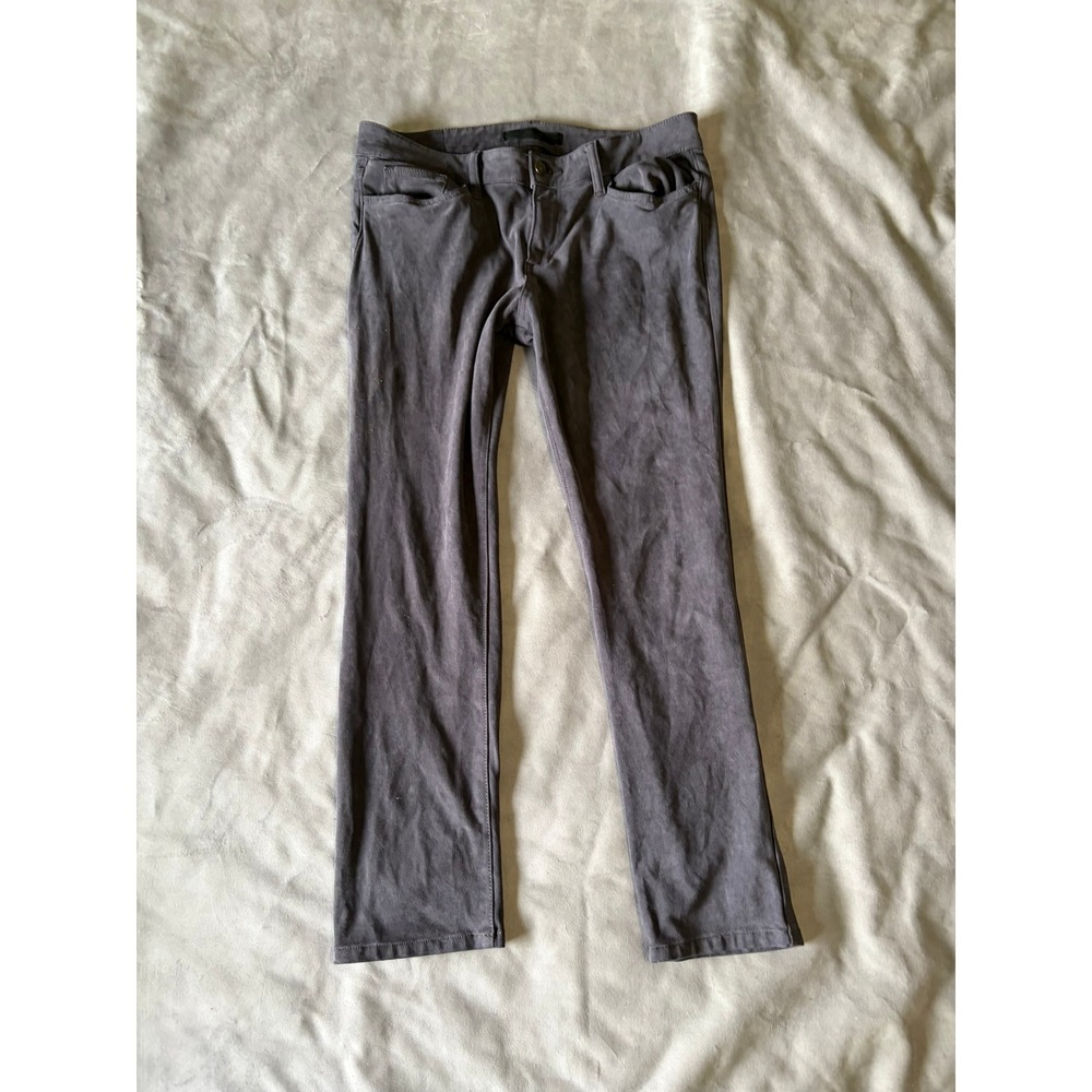 Joes Jeans The Icon Mid Rise Skinny Ankle Faux Suede Grey Pants 32 SQCSED5968